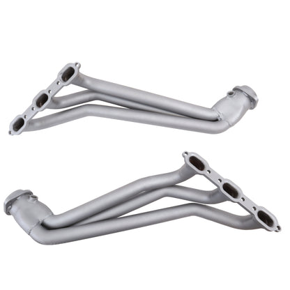 BBK 05-10 Dodge Challenger V6 Long Tube Exhaust Headers And Y Pipe And Converters - 1-5/8 Chrome