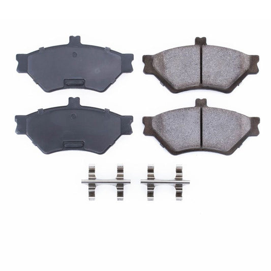 Power Stop 95-97 Ford Crown Victoria Front Z17 Evolution Ceramic Brake Pads w/Hardware