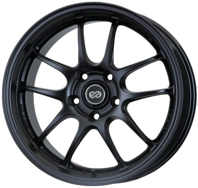 Enkei PF01 17x7 4x100 38mm Offset 75mm Bore Diameter Matte Black Wheel **SPECIAL ORDER**