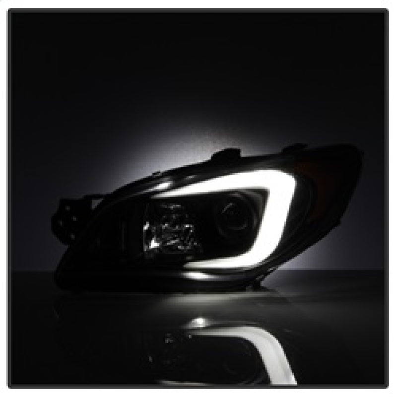 Spyder Subaru WRX 06-07 Projector Headlights - HID Model Only - Black PRO-YD-SWRX06-HID-LBDRL-BK