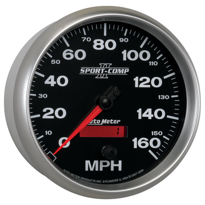 Autometer Sport-Comp II 5 inch 0-160MPH Electronic Programmable Speedometer