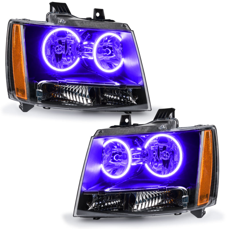 Oracle 07-13 Chevrolet Avalanche Pre-Assembed SMD Headlights - UV/Purple