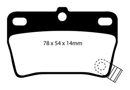 EBC 03-05 Toyota RAV 4 2.4 Greenstuff Rear Brake Pads