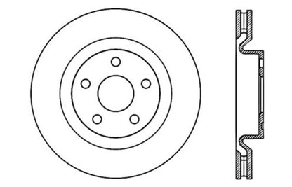 StopTech Drilled Sport Brake Rotor