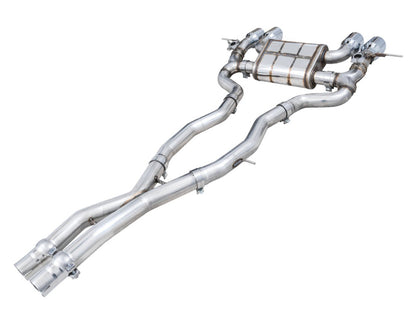 AWE SwitchPath Catback Exhaust for BMW G8X M3/M4 - Chrome Silver Tips