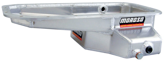 Moroso Toyota 3C/2T/2C/Swap Kicked Out Drag Race Baffled Wet Sump 6qt 5.25in Aluminum Oil Pan
