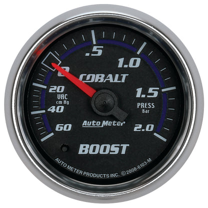 Autometer Cobalt 52mm 2 BAR Mechanical Boost Gauge