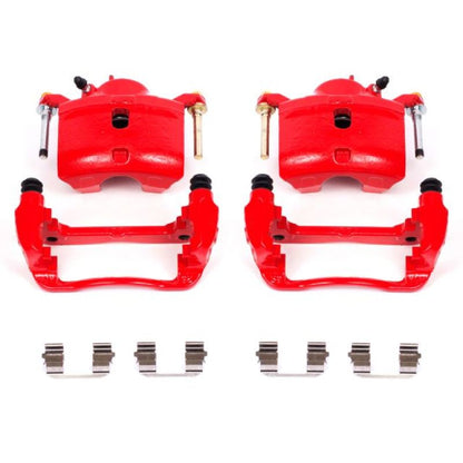 Power Stop 13-15 Acura ILX Front Red Calipers w/Brackets - Pair