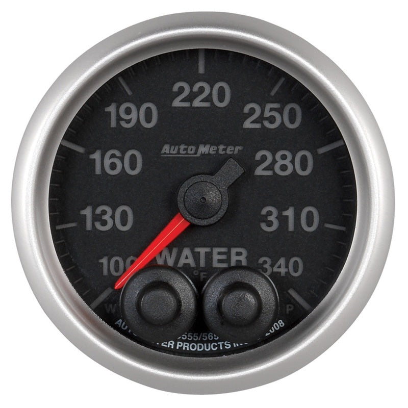 Autometer Elite 52mm 100-340 Deg F Water Temperature Peak and Warn Gauge w/ Electonic Control