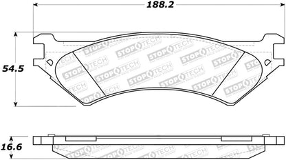 StopTech Sport Brake Pads w/Shims - Front