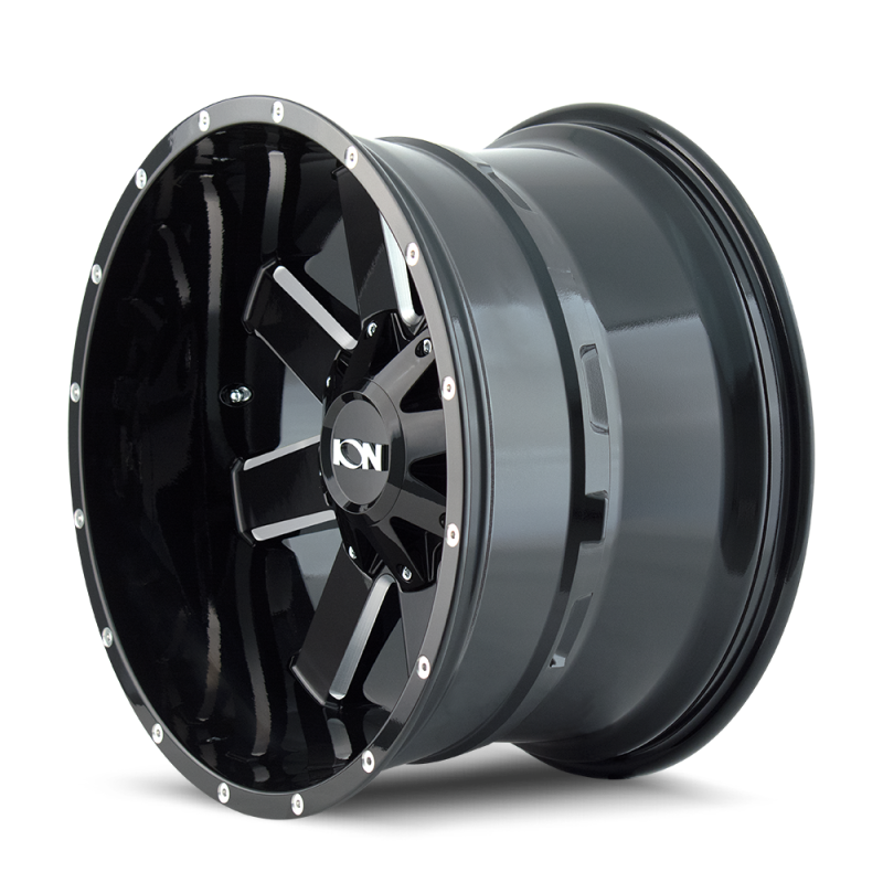 ION Type 141 17x9 / 5x114.3 BP / 18mm Offset / 87mm Hub Gloss Black Milled Wheel