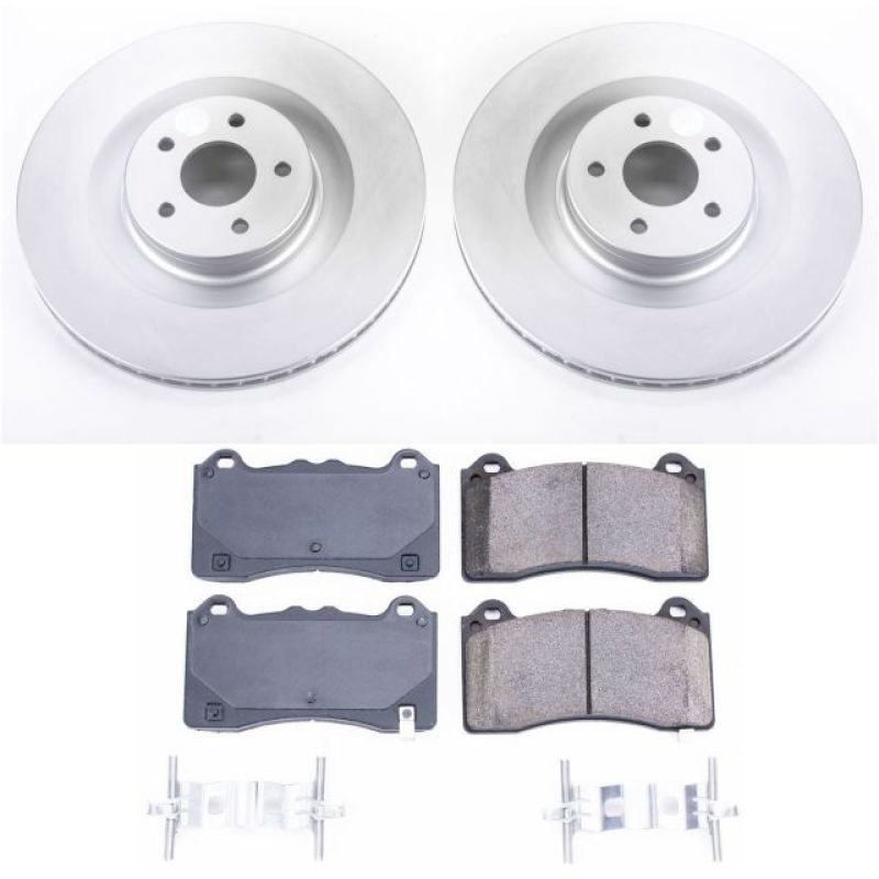 Power Stop 16-18 Ford Focus Front Z17 Evolution Geomet Coated Brake Kit