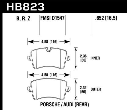 Hawk 11-18 Audi A8 Quattro HPS 5.0 Rear Brake Pads