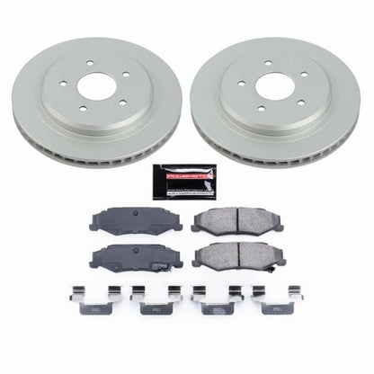 Power Stop 04-09 Cadillac XLR Rear Z17 Evolution Geomet Coated Brake Kit