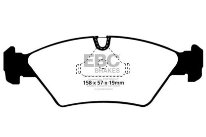 EBC 85-86 BMW 524 TD 2.4 TD (E28) Greenstuff Front Brake Pads