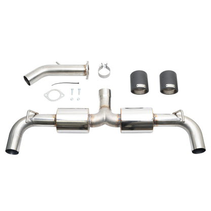 Injen 19-22 Hyundai Veloster N L4 2.0L Turbo Performance SS Axle Back Exhaust System - Carbon Tips