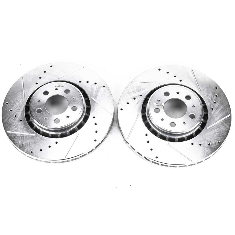 Power Stop 03-14 Volvo XC90 Front Evolution Drilled & Slotted Rotors - Pair