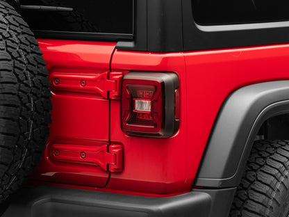 Raxiom 18-22 Jeep Wrangler JL LED Tail Lights- Black Housing - Red Lens