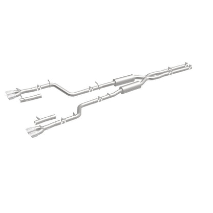 MagnaFlow Cat-Back, SS, 2.5in, Quad Split Rear 3.5in Tip 2015 Dodge Challenger 3.6L V6