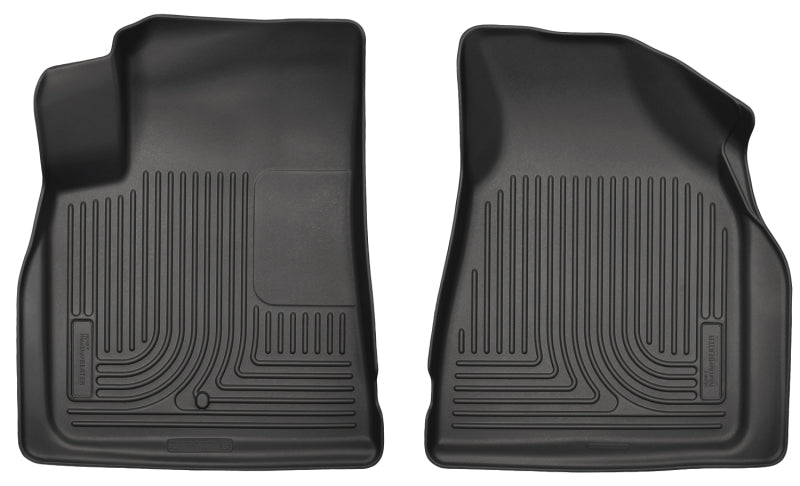 Husky Liners 09-14 Chevy Traverse/07-14 GMC Acadia Weatherbeater Black Front Floor Liners