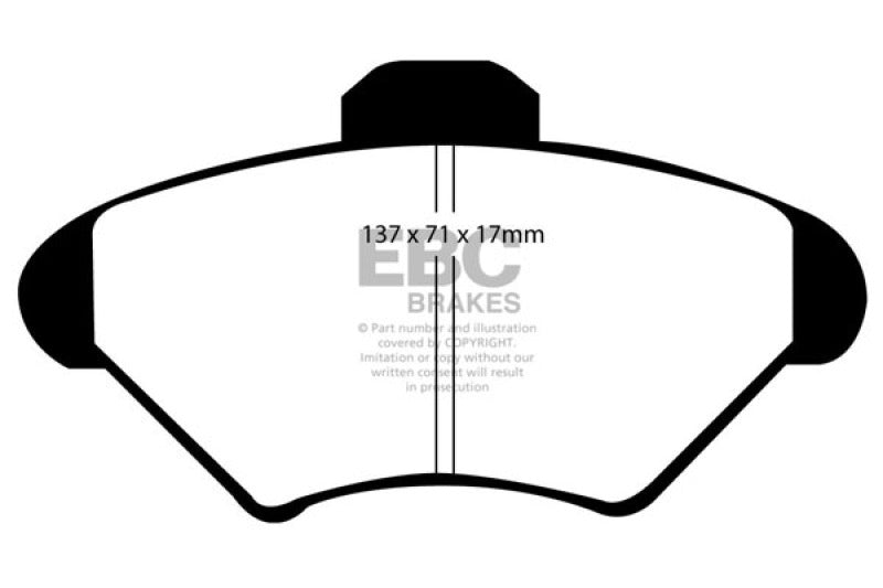 EBC 94-98 Ford Mustang 3.8 Redstuff Front Brake Pads