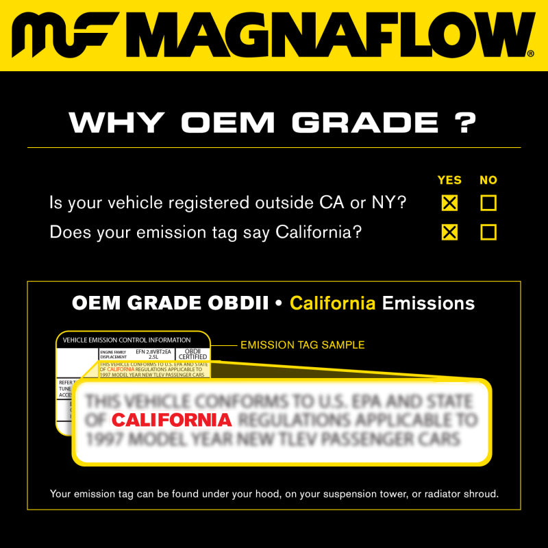 MagnaFlow Conv Universal 2.50 inch with dual O2 OEM