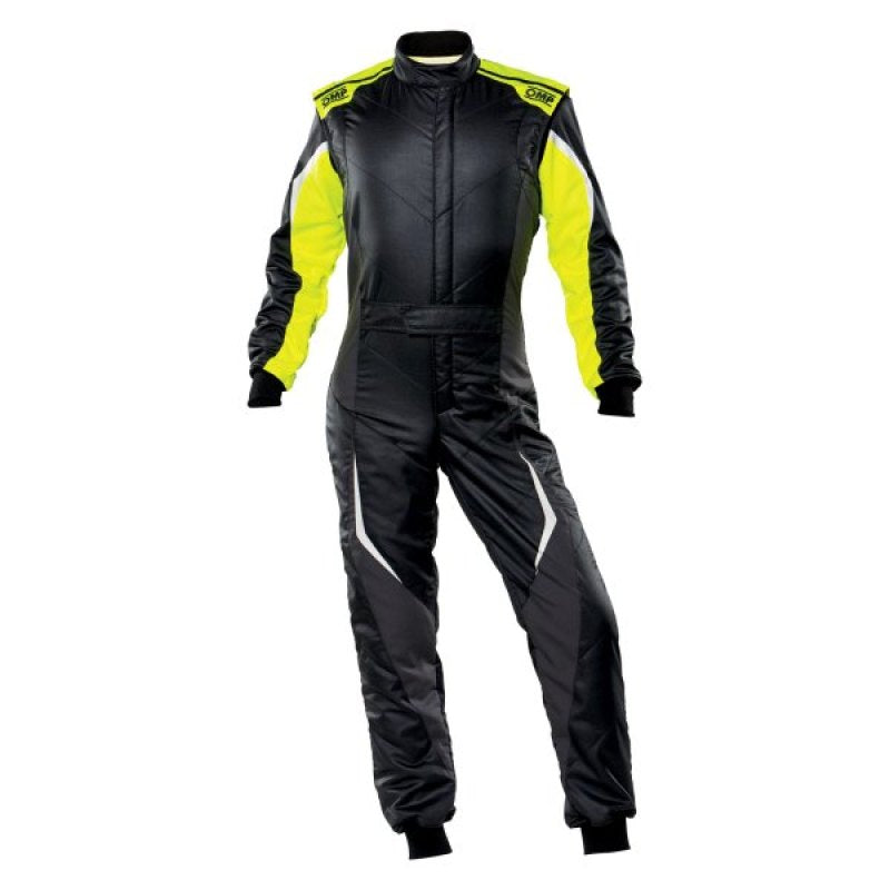 OMP Tecnica Evo Overall My21 Black/Yellow - Size 44 (Fia 8856-2018)