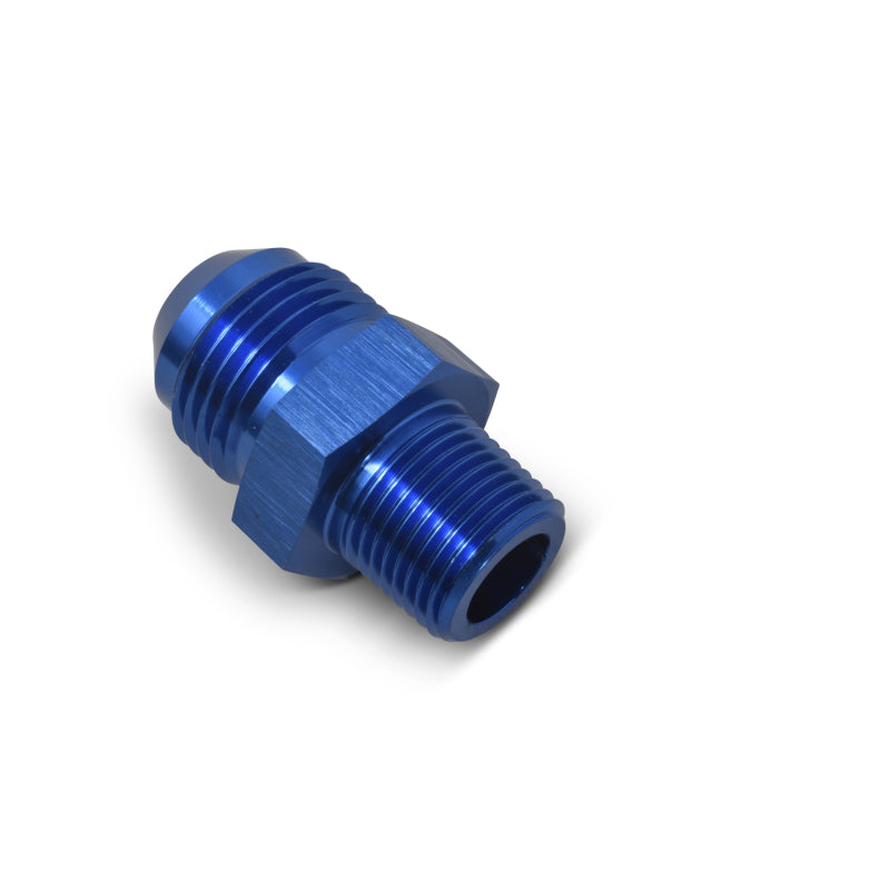 Russell Performance -12 AN to 1/2in NPT Straight Flare to Pipe (Blue)