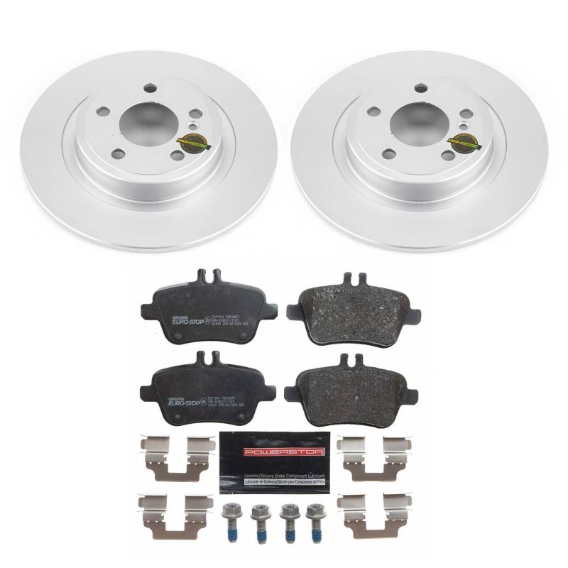 Power Stop 18-19 Mercedes-Benz SLC300 Rear Euro-Stop Brake Kit