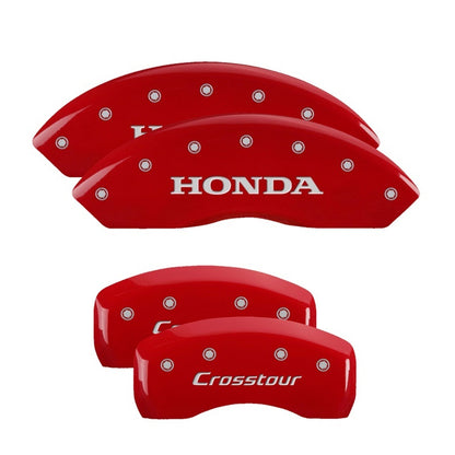 MGP 4 Caliper Covers Engraved Front & Rear i-Vtec Red finish silver ch