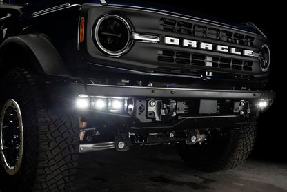 ORACLE Lighting 21-22 Ford Bronco Triple LED Fog Light Kit for Steel Bumper - White SEE WARRANTY