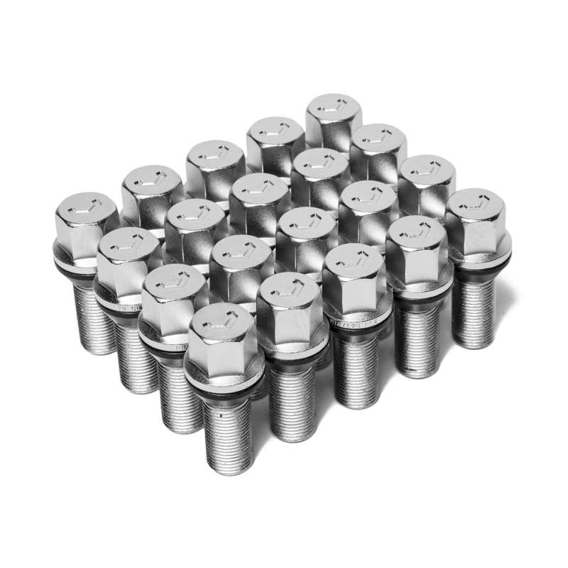 Vossen Lug Bolt - 14x1.25 - 30mm - 17mm Hex - Cone Seat - Silver (Set of 20)