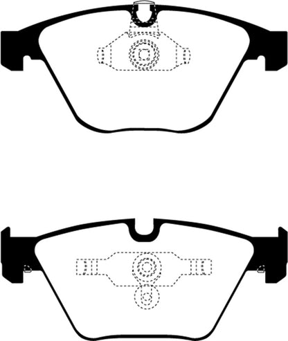 EBC 11-12 BMW 1M Coupe 3.0 Twin Turbo Greenstuff Front Brake Pads