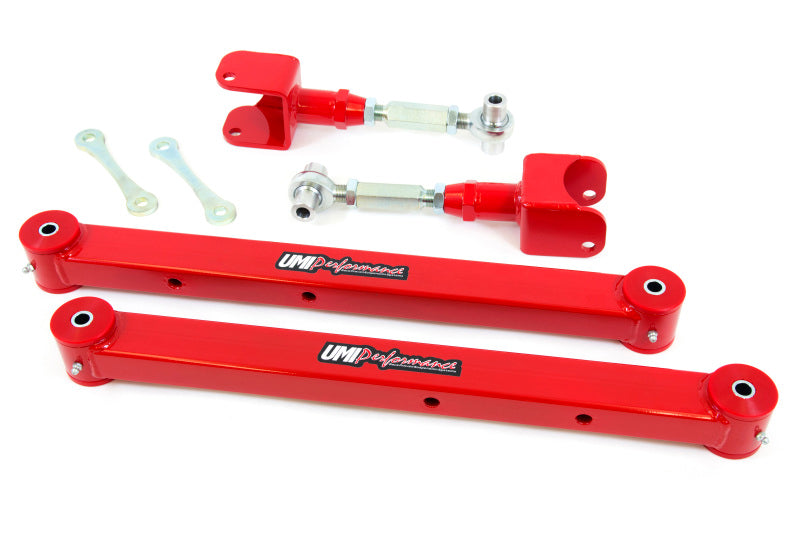 UMI Performance 78-96 GM B-Body Boxed Lower Control Arm & Adjustable Upper Control Arm Kit