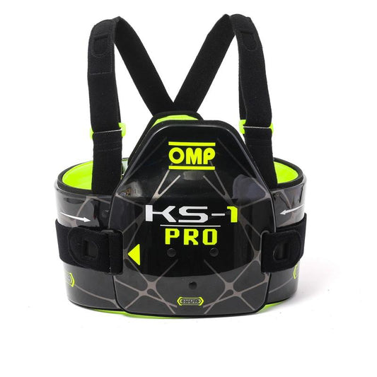 OMP KS-1 Pro Body Protection Black/Y - Size S Fia 8870-2018