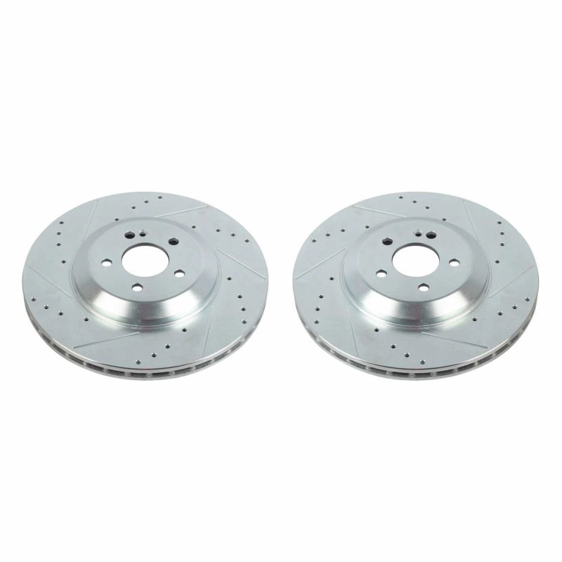 Power Stop 19-20 Mercedes-Benz CLS450 Rear Evolution Drilled & Slotted Rotors - Pair