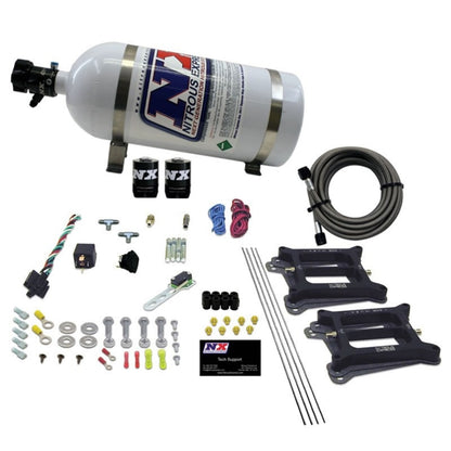 Nitrous Express Dual/4150/Alcohol Nitrous Kit (50-300HP) w/10lb Bottle