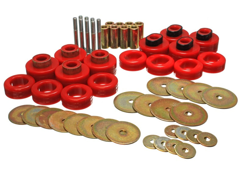 Energy Suspension Cab Mount Set - Club Cab - Red