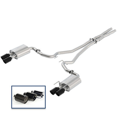 Ford Racing 2018 Mustang Gt 5.0L Cat-Back Touring Exhaust System w/Black Chrome Tips