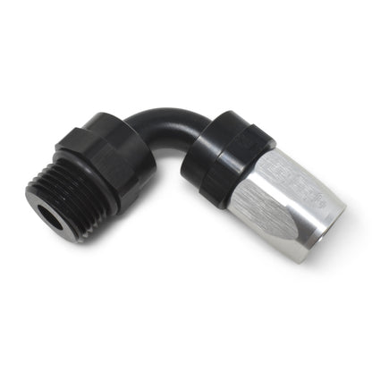 Russell Performance Hose End #6 to #6 Radius Inlet Port 90 Deg Blk/Clr