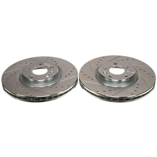 Power Stop 18-21 Volvo XC60 Front Drilled & Slotted Rotor (Pair)