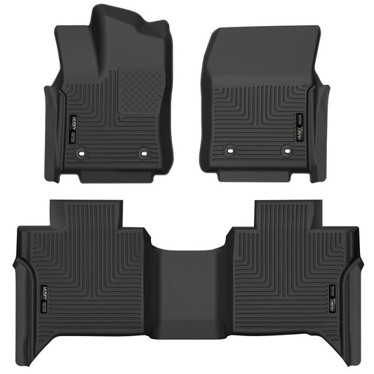 Husky Liners 2022 Toyota Tundra DC X-ACT Front & 2nd Seat Floor Liner - Blk