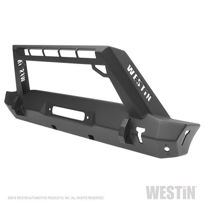 Westin 18-19 Jeep Wrangler JL Stubby Front Bumper - Textured Black