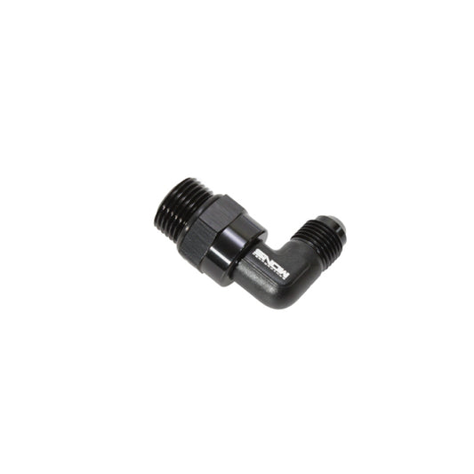 Snow -8 ORB to -6AN 90 Degree Swivel Fitting (Black)