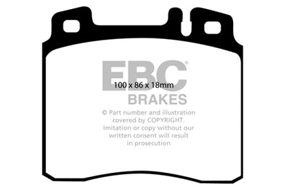 EBC 98-99 Mercedes-Benz CL500 5.0 Ultimax2 Front Brake Pads