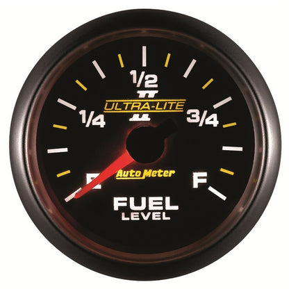 Autometer Ultra-Lite II 2-1/16in 0-280 Ohm Programmable Fuel Level Gauge