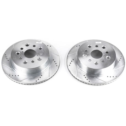 Power Stop 01-06 Lexus LS430 Rear Evolution Drilled & Slotted Rotors - Pair