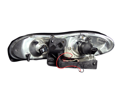 ANZO 1998-2002 Chevrolet Camaro Projector Headlights w/ Halo Chrome