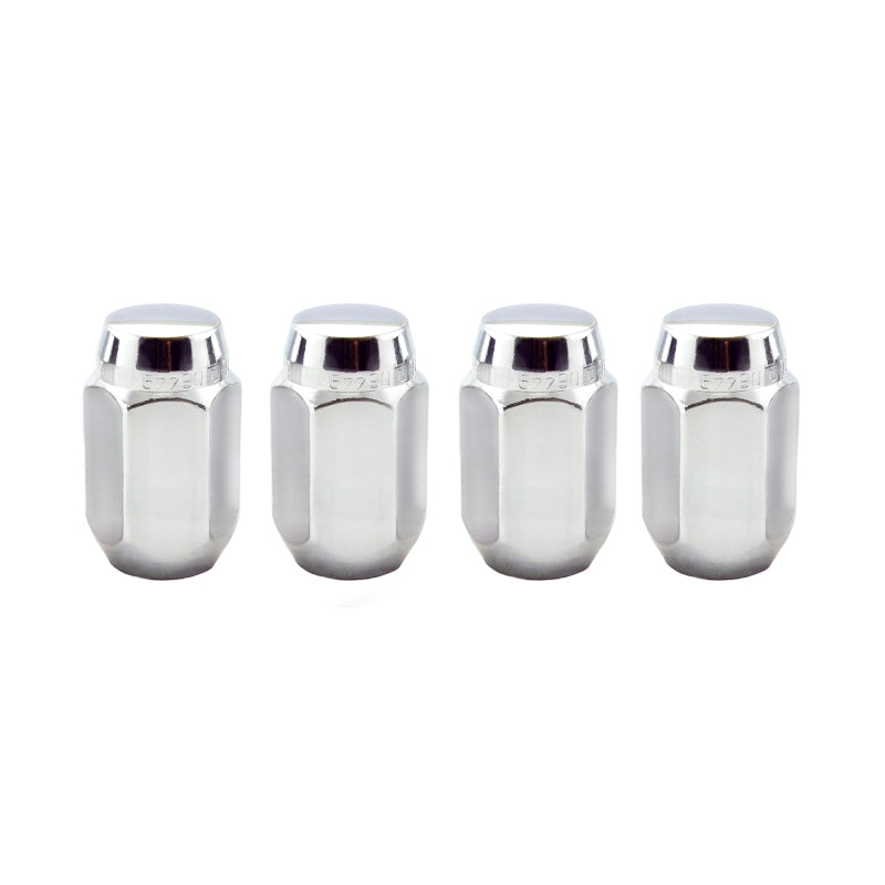 McGard Hex Lug Nut (Cone Seat) M12X1.5 / 13/16 Hex / 1.5in. Length (4-Pack) - Chrome