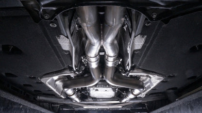 Stainless Works 2016-18 Cadillac CTS-V Sedan Headers 2in Primaries 3in Catted Leads Into X-Pipe